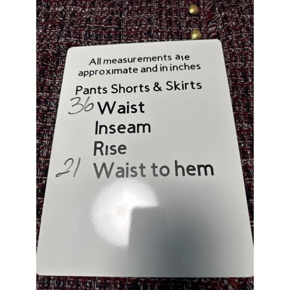 Talbots Petite Vintage-Style Tweed Skirt With Gold Buttons & Fringe Hem Sz 16P - Picture 11 of 11